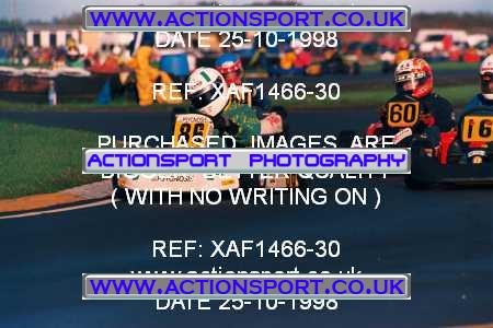 Photo: XAF1466-30 ActionSport Photography 25/10/1998 Dunkeswell Kart Club  _1_Cadets #60