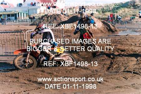 Photo: XBF1498-13 ActionSport Photography 31Oct,01/11/1998 Weston Beach Race  _2_Sunday #22