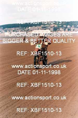 Photo: XBF1510-13 ActionSport Photography 31Oct,01/11/1998 Weston Beach Race  _2_Sunday #43