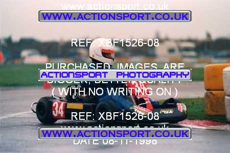 Photo: XBF1526-08 ActionSport Photography 08/11/1998 Hunts Kart Club - Kimbolton  _1_SeniorTKM #34