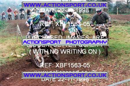 Photo: XBF1563-05 ActionSport Photography 22/11/1998 AMCA Coalville MCC - Coleorton  _1_250-750Juniors #376