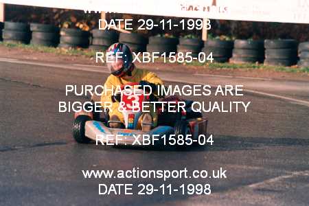 Photo: XBF1585-04 ActionSport Photography 29/11/1998 F6 Karting Festival - Buckmore Park _3_JuniorProKart #3