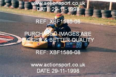 Photo: XBF1586-08 ActionSport Photography 29/11/1998 F6 Karting Festival - Buckmore Park _3_JuniorProKart #69