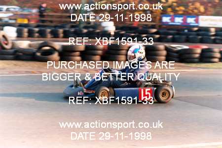 Photo: XBF1591-33 ActionSport Photography 29/11/1998 F6 Karting Festival - Buckmore Park _7_SeniorOpen_Modified #15