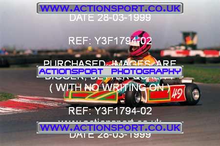 Photo: Y3F1794-02 ActionSport Photography 28/03/1999 Lincs Kart Club - Fulbeck  _8_SeniorTKM #49