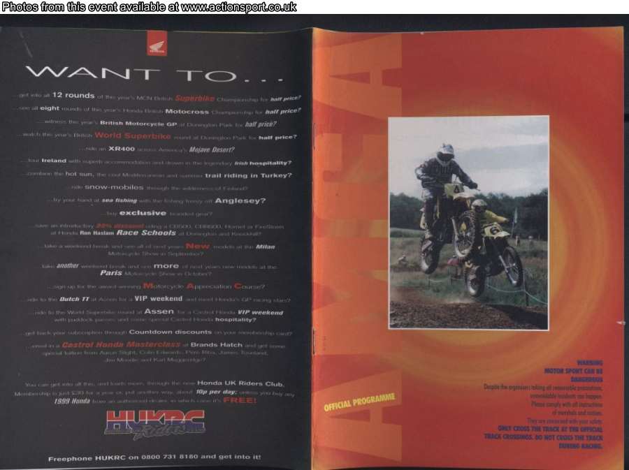 Event programme page