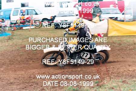 Photo: Y8F5149-29 ActionSport Photography 08/08/1999 IOPD Talking Point Twinshocks National Championship  _2_Over50s_Pre77_4Strokes #77