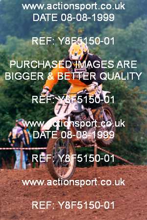 Photo: Y8F5150-01 ActionSport Photography 08/08/1999 IOPD Talking Point Twinshocks National Championship  _2_Over50s_Pre77_4Strokes #77