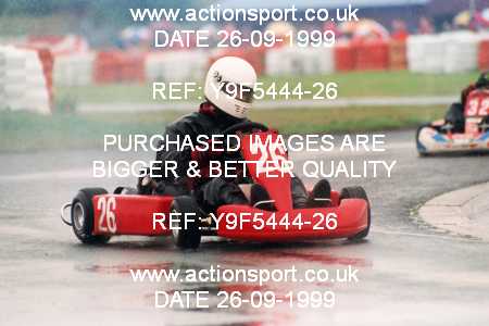 Photo: Y9F5444-26 ActionSport Photography 26/09/1999 Manchester & Buxton Kart Club GOLD CUP - Three Sisters  _2_SeniorTKM #26
