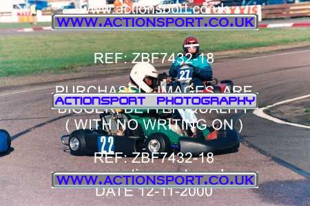 Photo: ZBF7432-18 ActionSport Photography 12/11/2000 Hunts Kart Club - Kimbolton _3_Rotax #22