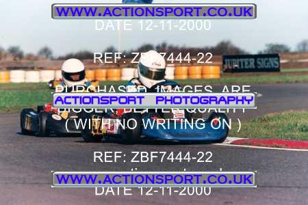 Photo: ZBF7444-22 ActionSport Photography 12/11/2000 Hunts Kart Club - Kimbolton _7_Cadets #32
