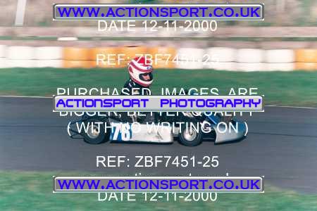 Photo: ZBF7451-25 ActionSport Photography 12/11/2000 Hunts Kart Club - Kimbolton _3_Rotax #76