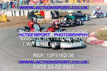 Photo: 12F5162-36 ActionSport Photography 24/02/2001 Camberley Kart Club - Blackbushe _2_JuniorTKM #91