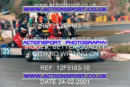 Photo: 12F5163-10 ActionSport Photography 24/02/2001 Camberley Kart Club - Blackbushe _2_JuniorTKM #91