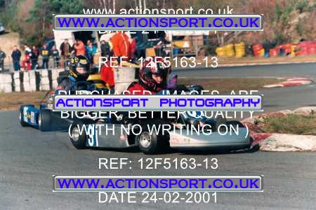 Photo: 12F5163-13 ActionSport Photography 24/02/2001 Camberley Kart Club - Blackbushe _2_JuniorTKM #91