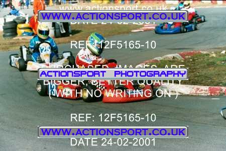 Photo: 12F5165-10 ActionSport Photography 24/02/2001 Camberley Kart Club - Blackbushe _5_Rotax #25