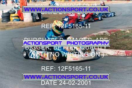 Photo: 12F5165-11 ActionSport Photography 24/02/2001 Camberley Kart Club - Blackbushe _5_Rotax #25
