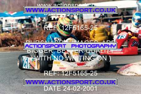 Photo: 12F5165-25 ActionSport Photography 24/02/2001 Camberley Kart Club - Blackbushe _5_Rotax #25