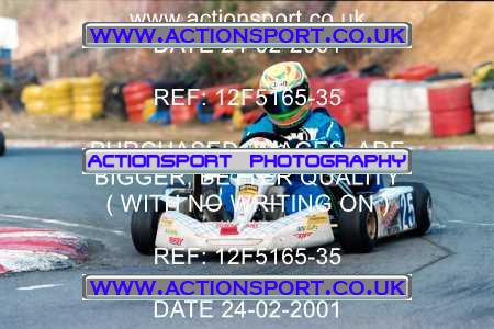 Photo: 12F5165-35 ActionSport Photography 24/02/2001 Camberley Kart Club - Blackbushe _5_Rotax #25
