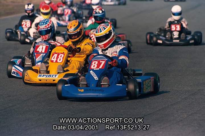 Sample image from 04/03/2001 Super 1 Kart Championship [Senior TKM & Rotax] - Three Sisters, Wigan
