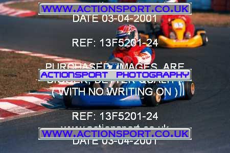 Photo: 13F5201-24 ActionSport Photography 04/03/2001 Super 1 Kart Championship [Senior TKM & Rotax] - Three Sisters, Wigan _2_Rotax #71