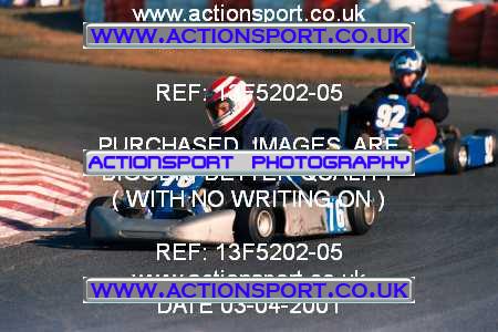 Photo: 13F5202-05 ActionSport Photography 04/03/2001 Super 1 Kart Championship [Senior TKM & Rotax] - Three Sisters, Wigan _2_Rotax #76