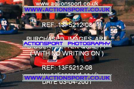 Photo: 13F5212-08 ActionSport Photography 04/03/2001 Super 1 Kart Championship [Senior TKM & Rotax] - Three Sisters, Wigan _2_Rotax #77
