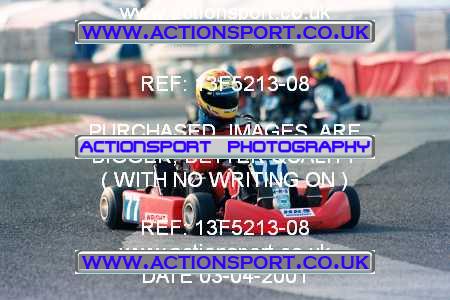 Photo: 13F5213-08 ActionSport Photography 04/03/2001 Super 1 Kart Championship [Senior TKM & Rotax] - Three Sisters, Wigan _2_Rotax #77