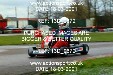 Photo: 13D_0672 ActionSport Photography 17-18/03/2001 Club 100 Kart Enduro/Sprint - Rye House _3_HeavySprint #18