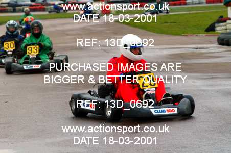 Photo: 13D_0692 ActionSport Photography 17-18/03/2001 Club 100 Kart Enduro/Sprint - Rye House _3_HeavySprint #28