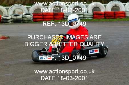 Photo: 13D_0749 ActionSport Photography 17-18/03/2001 Club 100 Kart Enduro/Sprint - Rye House _3_HeavySprint #28