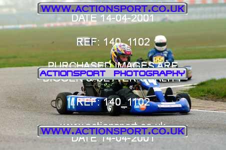 Photo: 140_1102 ActionSport Photography 14/04/2001 Rotax Max GT Challenge Kart Event - Silverstone _1_Karts #14