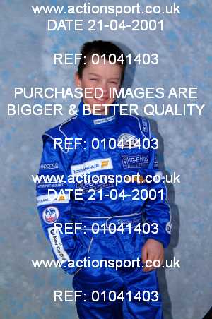 Photo: 01041403 ActionSport Photography 21/04/2001 Super1 Kart Championship - Clay Pigeon _1_Portraits