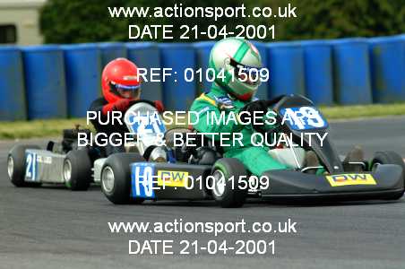 Photo: 01041509 ActionSport Photography 21/04/2001 Super1 Kart Championship - Clay Pigeon _2_Karts #19