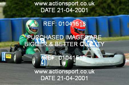 Photo: 01041518 ActionSport Photography 21/04/2001 Super1 Kart Championship - Clay Pigeon _2_Karts #19