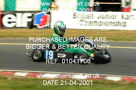 Photo: 01041706 ActionSport Photography 21/04/2001 Super1 Kart Championship - Clay Pigeon _2_Karts #19