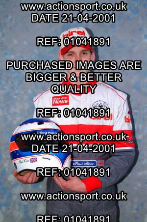 Photo: 01041891 ActionSport Photography 21/04/2001 Super1 Kart Championship - Clay Pigeon _1_Portraits