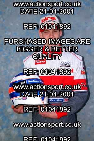 Photo: 01041892 ActionSport Photography 21/04/2001 Super1 Kart Championship - Clay Pigeon _1_Portraits