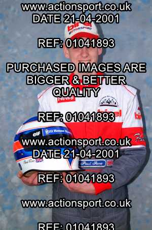 Photo: 01041893 ActionSport Photography 21/04/2001 Super1 Kart Championship - Clay Pigeon _1_Portraits