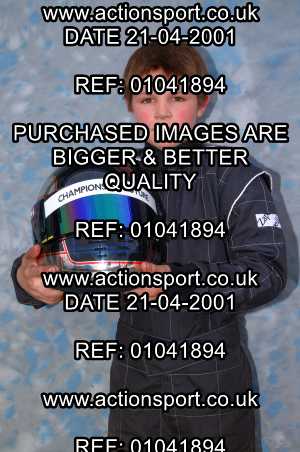 Photo: 01041894 ActionSport Photography 21/04/2001 Super1 Kart Championship - Clay Pigeon _1_Portraits