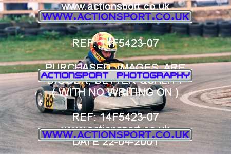Photo: 14F5423-07 ActionSport Photography 22/04/2001 NKRA Bayford Meadows Kart Club _5_ComerCadets #89