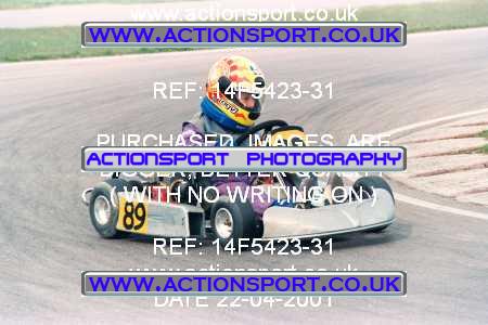 Photo: 14F5423-31 ActionSport Photography 22/04/2001 NKRA Bayford Meadows Kart Club _5_ComerCadets #89