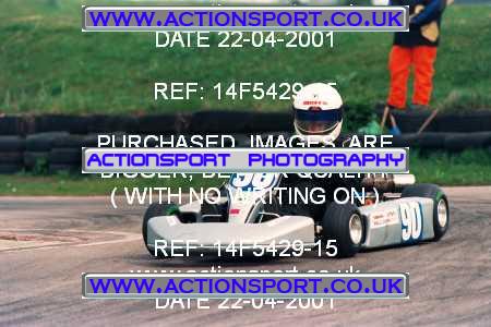 Photo: 14F5429-15 ActionSport Photography 22/04/2001 NKRA Bayford Meadows Kart Club _2_JuniorTKM #90