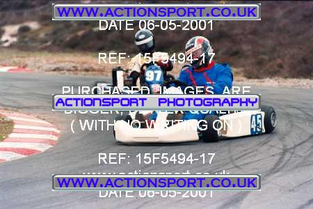 Photo: 15F5494-17 ActionSport Photography 06/05/2001 Forest Edge Kart Club _1_Rotax #45
