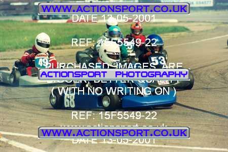 Photo: 15F5549-22 ActionSport Photography 12,13/05/2001 Hunts Kart Club - Kimbolton _1_JuniorTKM #53