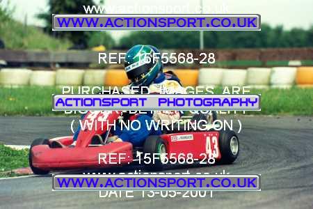 Photo: 15F5568-28 ActionSport Photography 12,13/05/2001 Hunts Kart Club - Kimbolton _2_SeniorTKM #43