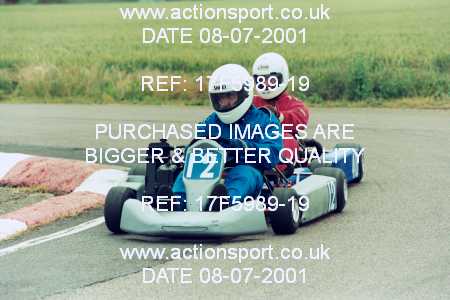 Photo: 17F5989-19 ActionSport Photography 08/07/2001 Hunts Kart Club - Kimbolton _7_Rotax #12