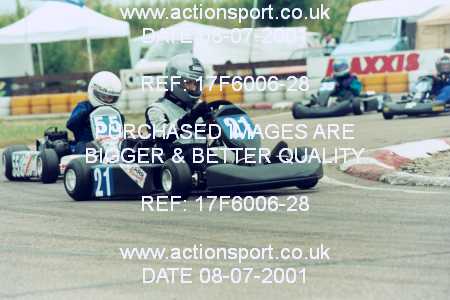 Photo: 17F6006-28 ActionSport Photography 08/07/2001 Hunts Kart Club - Kimbolton _2_JuniorTKM #21
