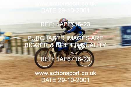 Photo: 1AF6716-23 ActionSport Photography 27,28/10/2001 Weston Beach Race  _2_Sunday #615