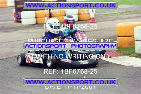 Photo: 1BF6768-25 ActionSport Photography 11/11/2001 Hunts Kart Club - Kimbolton _7_SeniorTKM #27